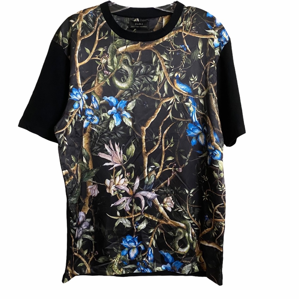 Zara Hawaiian Tropical Shirt Mens Size Medium NWT